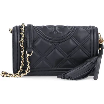 Kabelka TORY BURCH Kůžoná crossbody kabelka FLEMING SOFT | Barva:černý | Velikost:OS