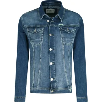 Pánská větrovka GUESS JEANS Džínová bunda WILLIAM | Barva:modrý | Velikost:S