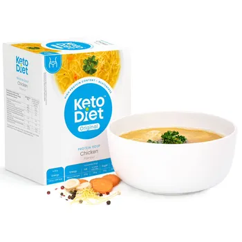 Keto dieta Recenze KetoDiet Proteinová polévka s nudlemi 7x 33 g
