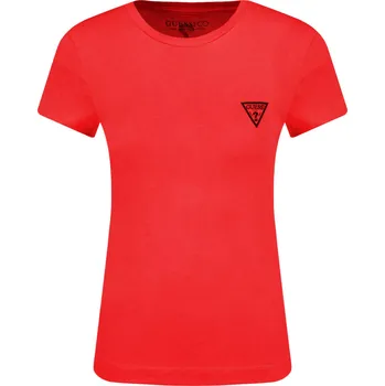 GUESS JEANS Tričko POP | Barva:červený | Velikost:XS