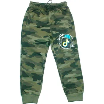 Chlapecké tepláky maskáče TIK-TOK 538 khaki tm