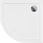 Besco Čtvrtkruhová akrylátová sprchová vanička ARON HR 80x80 (90x90) Slimline Rozměry (cm): 90x90