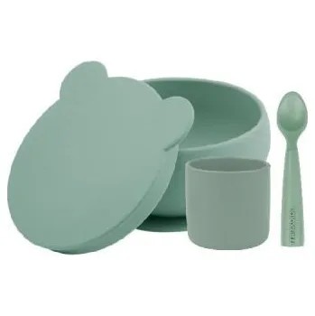 dětská jídelní sada Minikoioi set na stolování BLW I - River Green