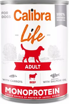 Krmivo pro psa Calibra Dog Life konzerva Adult Beef/Carrots 400 g