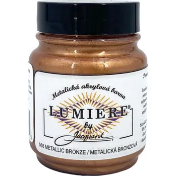Vodová barva Jacquard Metalické Barvy Lumiere 565 metalická bronzová
