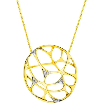 Náhrdelník Zlatý náhrdelník s diamanty - 0,02 ct - ryzost 585 - 220.266