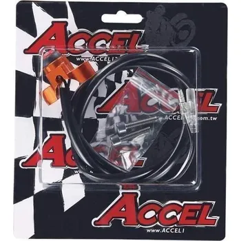 Elektroinstalace pro motocykl ACCEL spínač zapalování univerzální hliníkový barva zelená