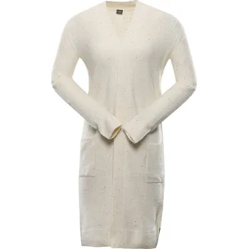 Dámský svetr Nax Hoxa Dámský pletený kardigan LPLY125 krémová XL