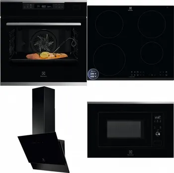 Set domácích spotřebičů ELECTROLUX KOBCS31X + ELECTROLUX LIR60433B + ELECTROLUX LFV616K + ELECTROLUX LMS2203EMX