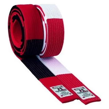Opasek PÁSEK DANRHO DVOUBAREVNÝ OBI MASTER BELT 6. DAN Barva: Červeno - bílá, Velikost: 260