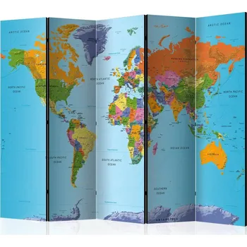 Paraván Paraván Colourful Geography Dekorhome