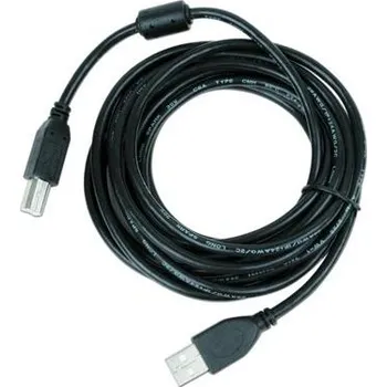 Datový kabel GEMBIRD Kabel USB 2.0 A-B propojovací 3m Premium (černý, ferit, zlacené kontakty)