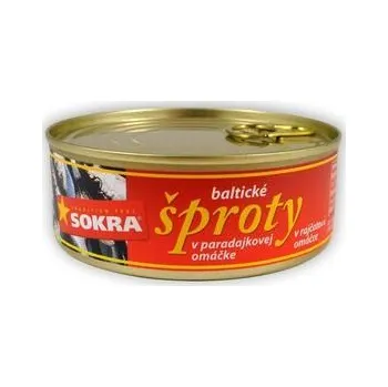 Sokra Baltické šproty v rajčatové omáčce 240 g