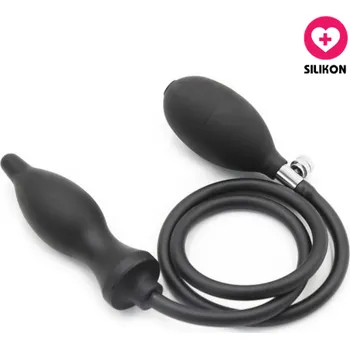 VšeNaSex.cz Nafukovací anální kolík Dark Silicone Inflator