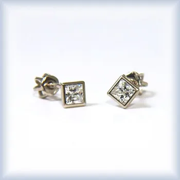 Náušnice žluté zlato