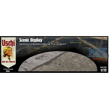Plastikový model Uschi van der Rosten 1/72 German HERRINGBONE pavement 72 circular