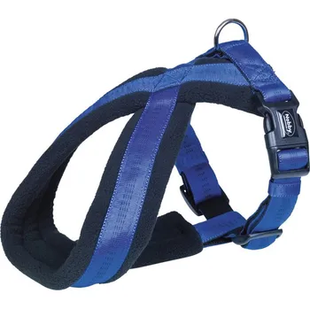 Postroj pro psa Nobby SOFT GRIP COMFORT postroj do X modrý S/M 40-60cm