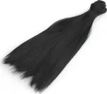 Vlasy pro panenky 800899/3 černé 20 cm