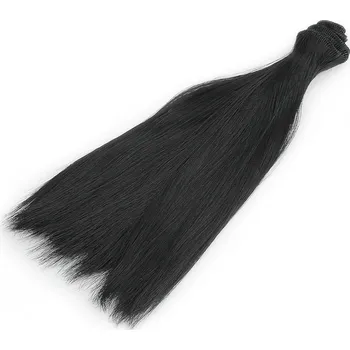 Vlasy pro panenky 800899/3 černé 20 cm