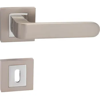 Dveřní kování MP KOVÁNÍ MP - BISKIT HR Provedení: BEZ SP. ROZET, Povrch: NP/OC - nikl perla/chrom lesklý