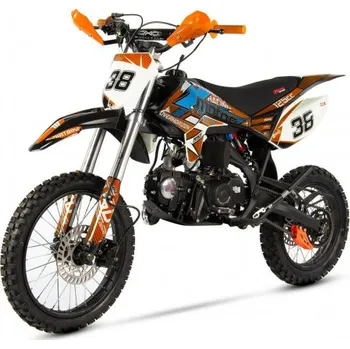 malá motorka Oranžový pitbike XB38 125cc 4T el.start