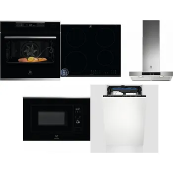 Set domácích spotřebičů ELECTROLUX KOBCS31X + ELECTROLUX LIR60433B + ELECTROLUX LFT426X + ELECTROLUX LMS2203EMX + ELECTROLUX EEM23100L