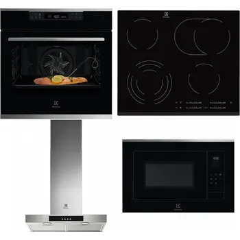Set domácích spotřebičů ELECTROLUX KOBCS31X + ELECTROLUX EHF6547FXK + ELECTROLUX LFT426X + ELECTROLUX LMS4253TMX