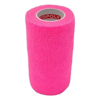 Obinadlo elast. CoPoly 10cm x 4,5m růžová NEON