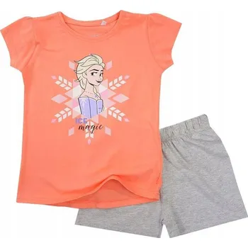 Dívčí pyžamo Frozen (Ledové království) Letní PYŽAMO FROZEN, broskvovo - šedé Velikost: 98