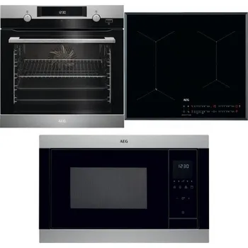Domácí spotřebič AEG Mastery SteamBake BCK455350M + AEG Mastery SenseFry IAE64431FB + AEG Mastery MSB2547D-M
