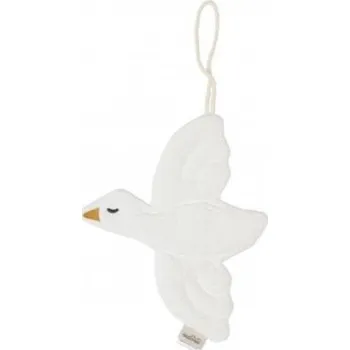 Malomi Kids držátko na dudlík/dekorace Bird - Ecru