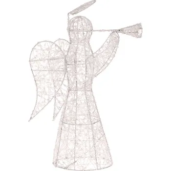 Vánoční světelná dekorace Autronic LBA025-B anděl s LED světlem