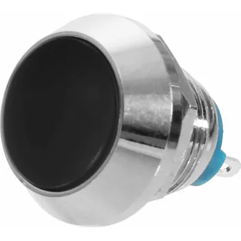 vypínač Onpira Mosazný tlačítkový spínač 36V Barva: Černá