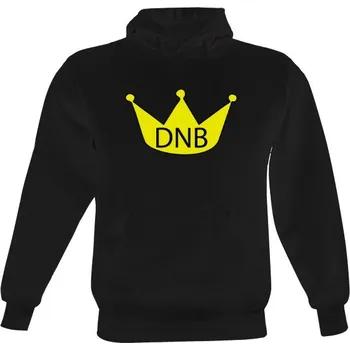 Pánská mikina Pánská mikina s kapucí s potiskem Koruna s nápisem DNB pánské
