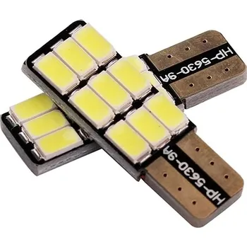 Autožárovka Rabel T10 W5W Canbus 9 smd 5630 bílá, boční + stabilizátor