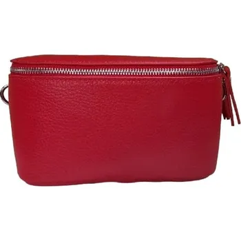 Ledvinka Vera Pelle kožená ledvinka červená 1211D58,D08