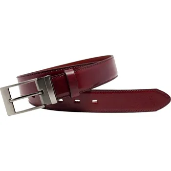 Módní doplněk Penny Belts Pánský kožený opasek 235-020-19 bordó