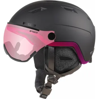 R2 Panther ATHS02D lyžařská helma černá/růžová 2023