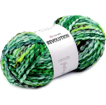 Příze Pletací příze Revolution 150 g, barva 3 (1602) zelená pastelová