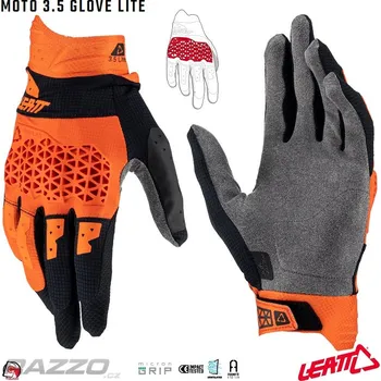 Moto rukavice Rukavice Leatt Moto 3.5 Lite Glove Orange 2025 10 - L