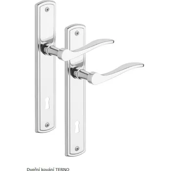 Dveřní kování Dveřní kování TERNO klíč r. 90 titan zlatá klika-klika ROSTEX výprodej