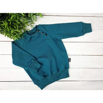 Dívčí mikina Kulišárny Mikina basic TEAL VELIKOST: 98