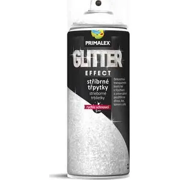 Barva ve spreji Primalex Sprej Glitter - třpytky 400 ml stříbrné