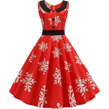 Dámské šaty Pin up šaty s límečkem a knoflíky Velikost: L, Barva (Varianta): 5