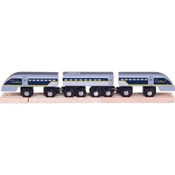 Hračka Bigjigs Rail Rychlík Eurostar E320 + 3 koleje