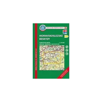 Skládaná mapa Moravskoslezské Beskydy - turistická (96) 102 x 58 cm