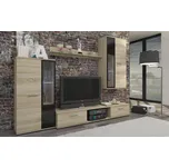 FALCO Moderní obývací stěna Silos, dub sonoma, kompaktní design, lamino