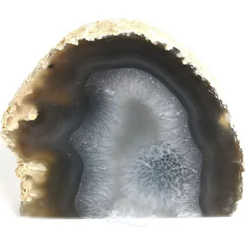 Přírodní kámen Achát geoda dekorační (Brazílie) 324g