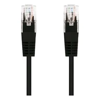 Síťový kabel C-TECH kabel patchcord Cat5e, UTP, černý, 0,25m