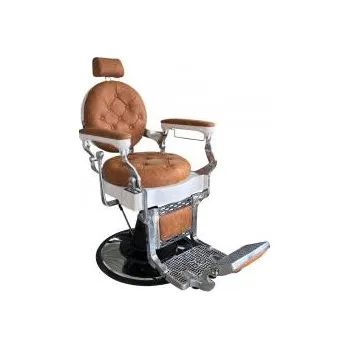 Kadeřnické křeslo Kadeřnické křeslo barber Retro hnědá